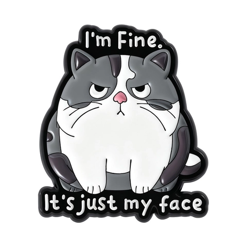 Funny Animal Cartoon Enamel Pin Funny Cat Frog Goose Possum Raccoon Brooch Alloy Badge With Humor Quote For Clothing Decor