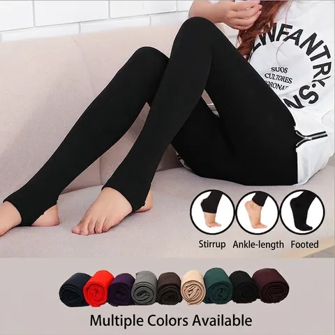 Leggings Termici Invernali da Donna Foderati in Pile Vita Alta Caldi Collant a Staffa Tinta Unita Leggings Dimagranti Elastici