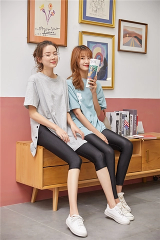 Women High Waist Glossy Shiny Leggings Stretchy Stirrup Slimming Pants Fleece Lined Thermal Winter Tights Solid Casual Bottoms