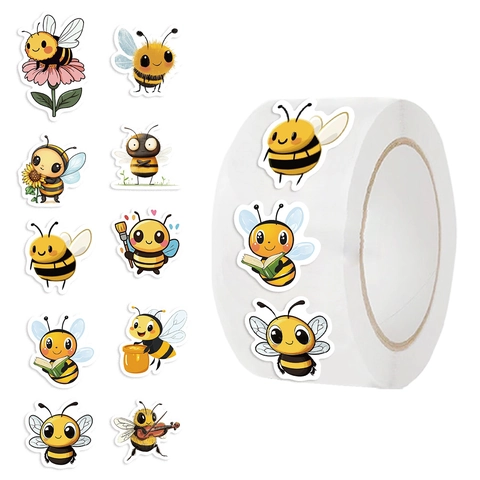 Cartoon Biene Washipapier Dekorative Aufkleber Rolle Für Scrapbooking Umschlagversiegelung Basteln Kinder Belohnung Briefpapier Dekor