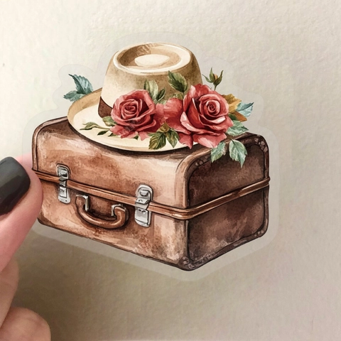 Vintage Travel Adventure Watercolor PET Waterproof Stickers For Scrapbooking Journal Laptop Guitar DIY Decorative Decals Set