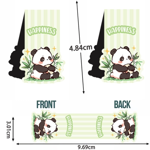 Simpatici Segnalibri Magnetici Panda Cartone Animato Per Lettura Ufficio Scuola Forniture Di Cancelleria Per Bambini Studenti