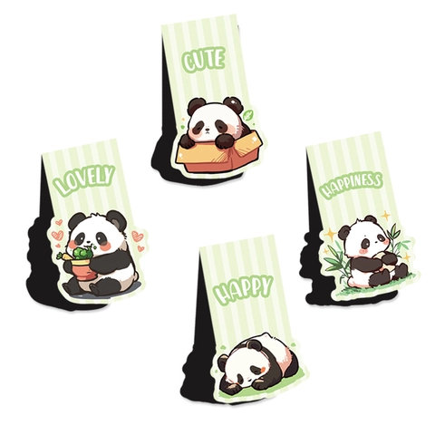 Simpatici Segnalibri Magnetici Panda Cartone Animato Per Lettura Ufficio Scuola Forniture Di Cancelleria Per Bambini Studenti