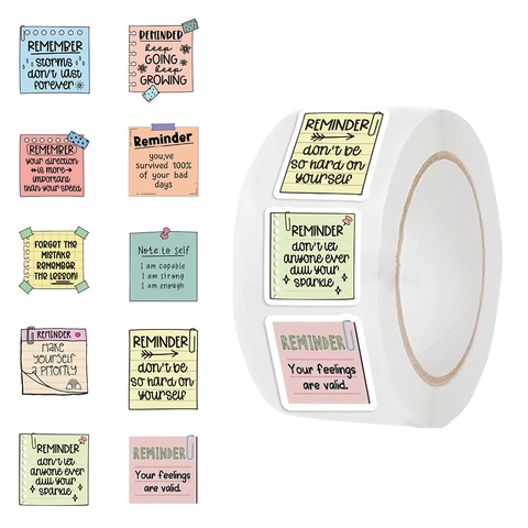 Pegatinas con Frases Inspiradoras Papel Washi Color Morandi Etiquetas de Aliento para Scrapbooking Sobre Diario Bricolaje