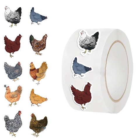 Cartoon Hen Chicken Washi Tape Stickers For Scrapbooking DIY Envelope Sealer Gift Decoration Waterproof Journal Supplies