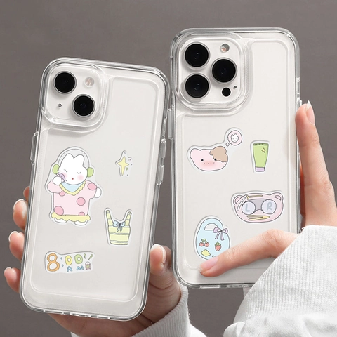 Autocollants De Scrapbooking Animaux Dessins Animés Coréens Mignons Imperméables PVC DIY Papeterie Pour Ordinateur Portable