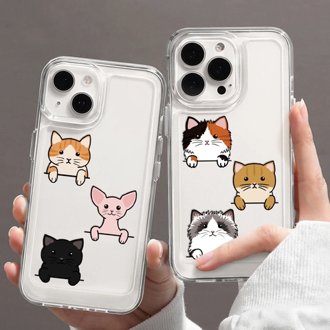 Cartoon Animal Stickers Waterproof PVC Decorative Decals For DIY Scrapbook Notebook Laptop Stationery Cute Panda Bear Dog Cat