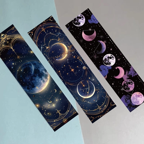 Secreto Del Tarot Marcadores De Papel Celestial Retro Astrología Fase Lunar Cielo Estrellado Decoración Para Diario Lectura Papelería Regalo