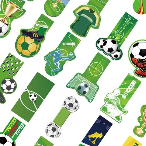 Voetbal Thema Papieren Bladwijzers Voor Lezen Creatief Sportontwerp Waterdichte UV-Lak Trofee Voor Kinderen Fans Kantoorbenodigdheden