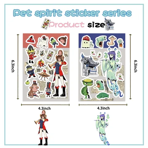 Korean Cartoon DIY Decoration Stickers Waterproof PVC Collage For Journal Phone Case Scrapbooking Assorted Character Styles