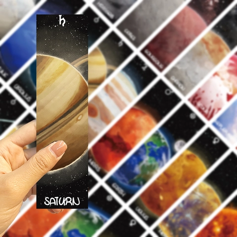 Planeet Serie Minimalistische Kartonnen Bladwijzers Creatieve Astronomie Melkweg Ruimte Decoratieve Papieren Bladwijzers Voor Student