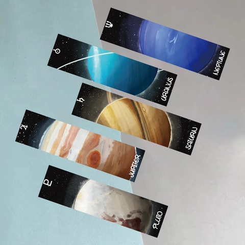 Planeet Serie Minimalistische Kartonnen Bladwijzers Creatieve Astronomie Melkweg Ruimte Decoratieve Papieren Bladwijzers Voor Student