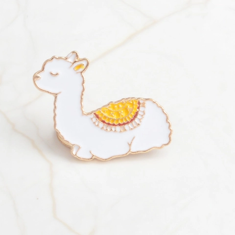 Simpatica Spilla in Smalto di Alpaca Cartone Animato Spilla Llama in Lega Gioielli per Donna Bambini Abbigliamento Borse