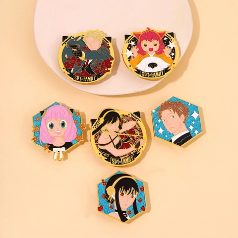 Cartoon Anime Character Enamel Brooch Pin Alloy Metal Badge For Clothes Bags Backpack Decoration Unisex Jewelry Gift