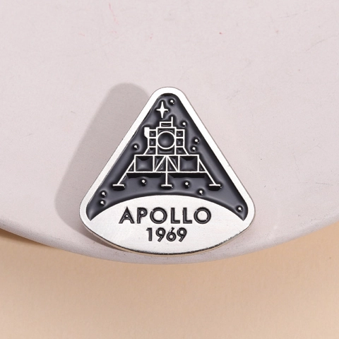 Apollo 11 1969 Καρφίτσα Σμάλτου Σελήνης Απόβαση Κράμα Μέταλλο Διαστημικό Λεωφορείο Σεληνάκατος Σήμα Για Εραστές Του Διαστήματος Κόσμημα Δώρο