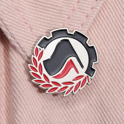 Creative Alloy Geometric Flag Sun Moon Enamel Brooch Personalized Backpack Lapel Pin Fashion Accessories For Unisex Gift