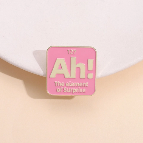 Creatieve Wetenschap Periodiek Systeem Emaille Pin Legering Radium Ra Surprise Ah Because Science Bs Letter Broche Voor Rugzak Badge Sieraden Cadeau