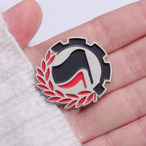 Creative Alloy Geometric Flag Sun Moon Enamel Brooch Personalized Backpack Lapel Pin Fashion Accessories For Unisex Gift