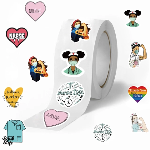 Nurse Life Washi Tape Stickers Medical Theme Healthcare Heroes Decorative Seal Labels For Scrapbooking DIY Journaling Stationery Gift
