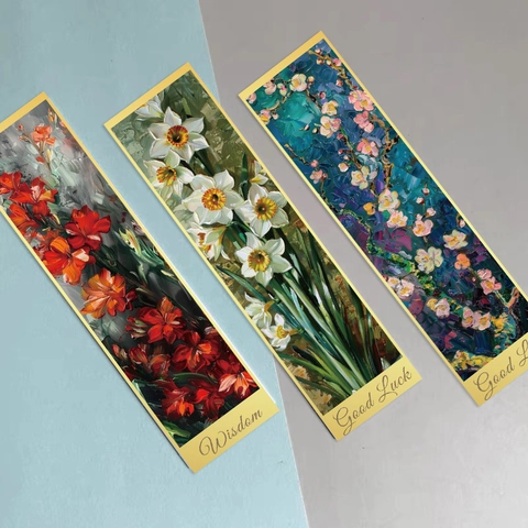 Impressionist Floral Oil Painting Bookmarks Collection For Reading Journaling DIY Vintage Artistic Stationery Page Marker