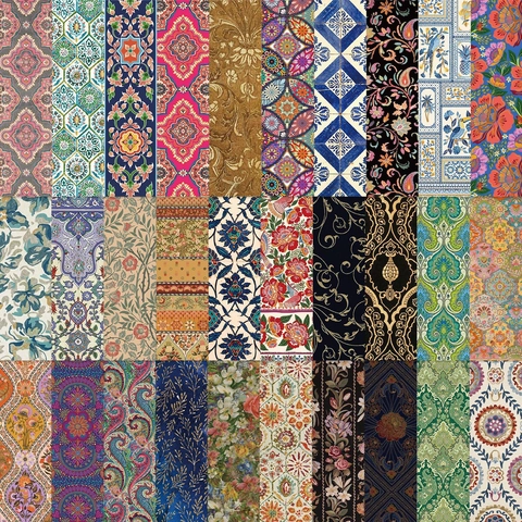 Vintage Paper Bookmarks For Reading Mandala Floral Geometric Pattern Cards For Journaling DIY Decorative Art Bookmark Gift