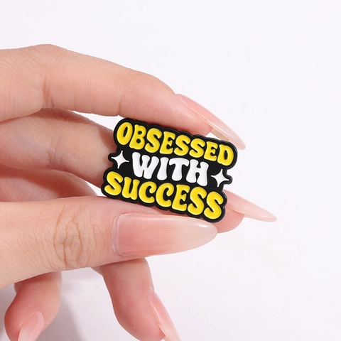 Motiverende Succes Citaten Emaille Broche Pin Set Zinklegering Letter Badge Accessoires Voor Hoed Kleding Tas Mannen Vrouwen