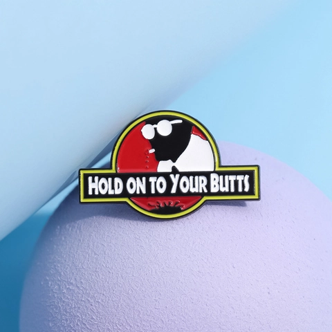 Spilla in Lega Smaltata Creativa con Silhouette di Personaggio Personalità Pin Distintivo Citazione Film Decorazione Accessori Abbigliamento