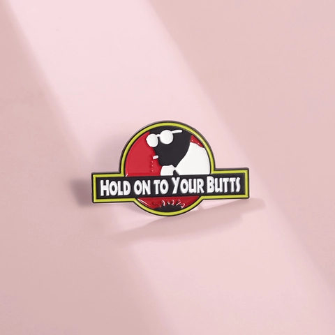 Spilla in Lega Smaltata Creativa con Silhouette di Personaggio Personalità Pin Distintivo Citazione Film Decorazione Accessori Abbigliamento