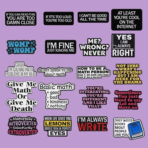 Lustige Englische Slogan Emaille Brosche Zinklegierung Buchstaben Abzeichen Inspirierendes Zitat Reversnadel Für Kleidung Unisex Schmuck