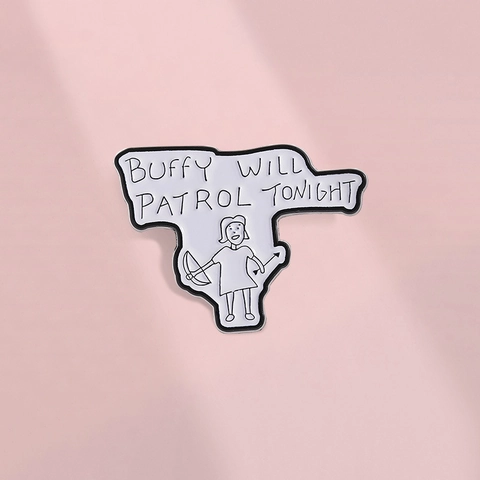 Minimalistische Handgezeichnete Emaille Brosche Für Kleidung Taschen Metall Abzeichen Mit Cartoon Mädchen Und Bogen Motiv