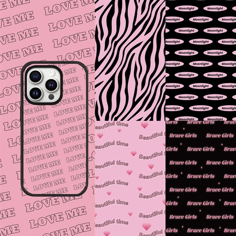 Set da 8 Fogli Adesivi Decorativi Fai-da-te Serie Ragazza Estetica per Cover Telefono Scrapbooking Carta Materiale Cuore Griglia