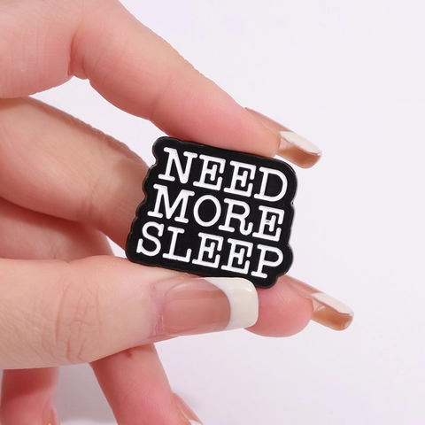 Épingles Émaillées Citations Drôles Sommeil Alliage De Zinc Lettre I Need A Nap Broche Badge Pour Vêtements Sacs Unisexe