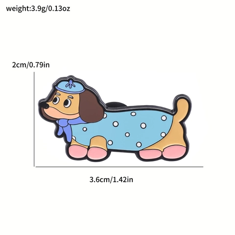 Süße Cartoon Dackel Hund Emaille Pin Metall Abzeichen Legierung Brosche Tier Zubehör Schmuck Für Kleidung Rucksack Dekoration Geschenk