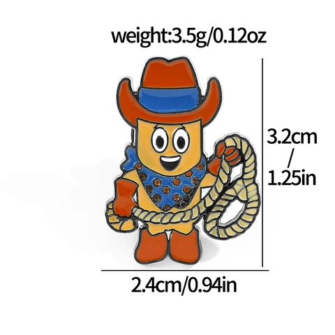 Collezione di Spille in Smalto a Fumetti Divertenti Forme di Mummia Cowboy Mostro Per Abbigliamento Borse Zaini Accessori Gioielli in Lega di Metallo
