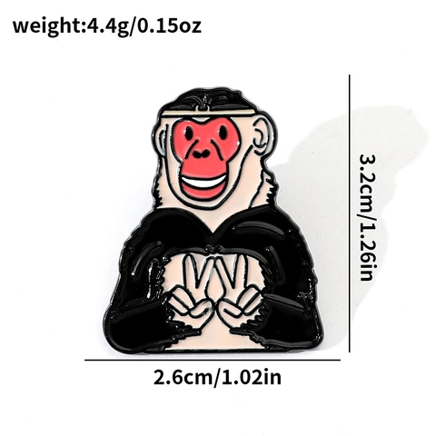 Spille Smaltate Cartoon Re Scimmia Sun Wukong Lega Viaggio In Occidente Gioielli Per Zaino Vestiti Decorazione Unisex