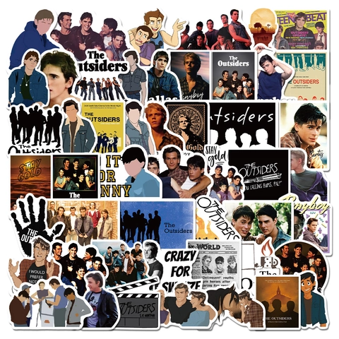 The Outsiders Film Graffiti Autocollants Imperméable PVC Décalcomanies Pour Ordinateur Bagage Guitare Skateboard Rétro