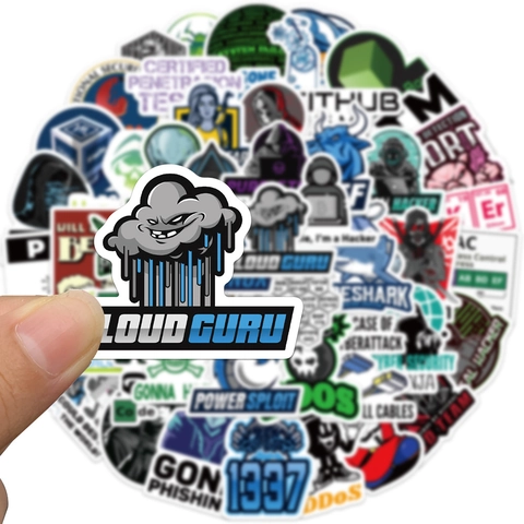 Hacker Coding Cyber Security Wasserdicht Vinyl Aufkleber Für Laptop Koffer Gitarre Technologie Programmierer DIY Graffiti