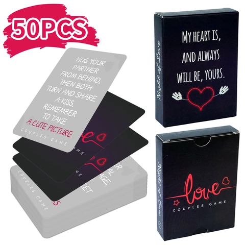 Cartas De Interacción Para Parejas Night Of Love Juego De Mesa Romántico Para Adultos Para Citas Y Relaciones