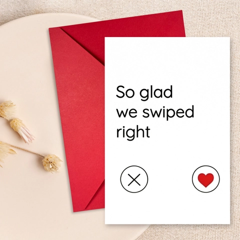 Set di Biglietti d'Auguri di San Valentino con Busta Rossa Biglietto Romantico Messaggio per Coppie Regalo Anniversario