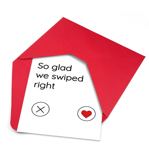 Set di Biglietti d'Auguri di San Valentino con Busta Rossa Biglietto Romantico Messaggio per Coppie Regalo Anniversario