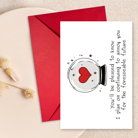 Humoristische Grappige Wenskaart Met Rode Envelop Voor Geliefden Vrienden Verjaardag Bruiloft Valentijnsdag Cadeau Karton