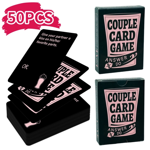 Couple Card Game For Adults Romantic Interaction Truth Or Dare Activity Cards Date Night Entertainment Cardboard Games Anniversary Gift