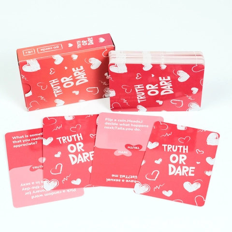 Truth Or Dare Kartenspiel Für Paare Romantisches Erwachsenen Party Interaktionsspiel Schlafzimmer Spielkarten Für Valentinstag Geschenk