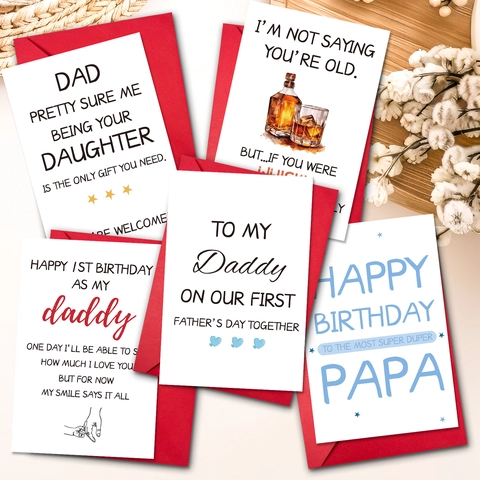Humorous Watercolor Whiskey Illustration Greeting Cards And Envelopes For Fathers Day Birthday Gift Cardstock For Dad Papa