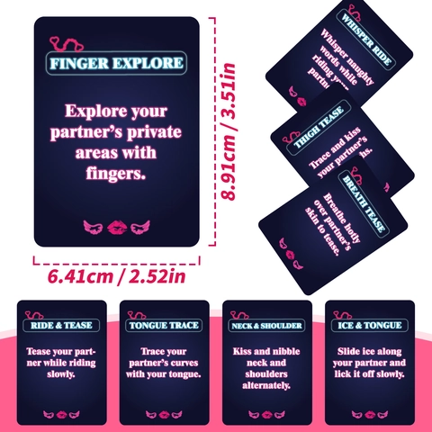 Neon Style Couples Interactive Game Cards For Date Night Romantic Seductive Intimacy Paper Cards Adult Entertainment Card Game