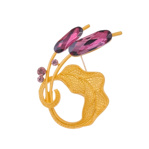 Vintage Tulpe Blume Brosche Zinklegierung Glas Strass Schal Schnalle Für Damen Elegante Florale Schmuck Anzug Zubehör Geschenk