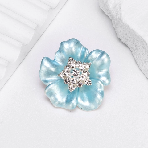 Eleganter Kamelien Blume Brosche Pin Für Damen Zinklegierung Emaille Strass Floral Pin Für Anzüge Mäntel Kleid Modeschmuck