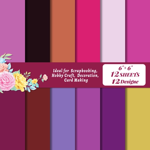 Papel De Scrapbooking Serie Púrpura Papel Offset Para Decoración De Bricolage Scrapbook Artesanía Creación De Tarjetas Estilo Ins Papel De Material