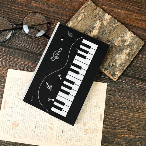 Künstlerisches Klavier Thema Hardcover Magnetisches Notizbuch Musiknoten Design Tagebuch Für Studenten Büro Schule Schreibwaren Geschenk