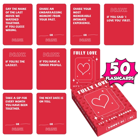 Fully Love Couples Edition Interactief Spel Love Around Drinking Party Spel Voor Volwassenen Fun Social Activity Spel Cadeau